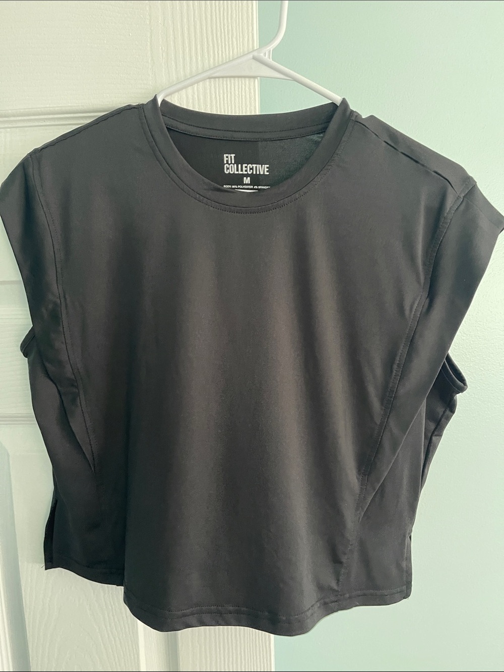 FIT COLLECTIVE Black Sleeveless Crewneck Top